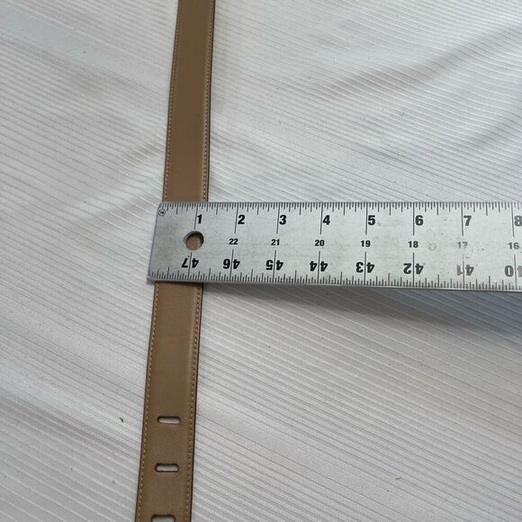 Salvatore Ferragamo Beige Leather Ganchini Belt Size 75cm Small main image 7